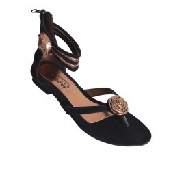 Rose Glamour High Back Zipper Sandals RG-030